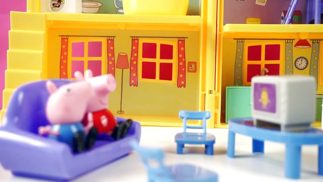 Peppa Pig Slime Muddy Puddle with Frozen Elsa and Anna Funny Videos for Kids