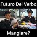 Barzellette carabinieri - Il futuro del verbo mangiare