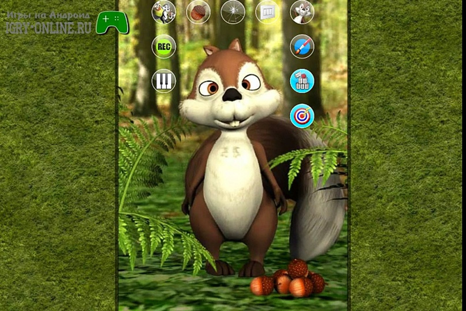 ⁣Поговори с белкой Джеймсом. Игра Talking James Squirrel на андроид
