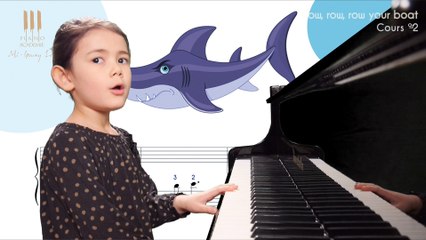 Apprendre à jouer au piano Row Row Row your Boat dès 4 ans ! cours n°2