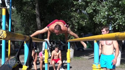 Street Workout in Ukraine - Incredible female motivation.