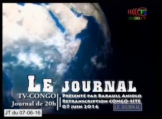Journal de 20h TVCongo du mardi 07 mai 2016 -By Congo-Site
