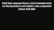 READ book  Baby Sign Language Basics: Early Communication for Hearing Babies and Toddlers