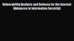 Read Vulnerability Analysis and Defense for the Internet (Advances in Information Security)