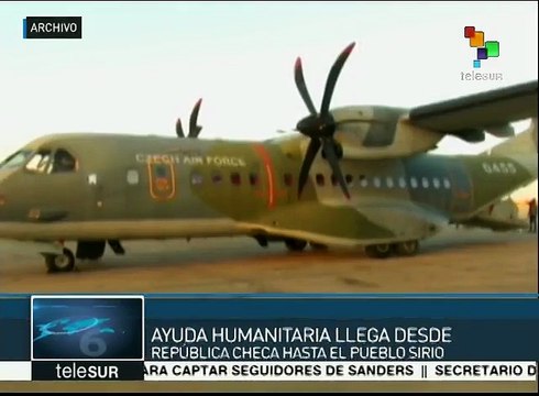 Arriba a Siria cargamento de ayuda humanitaria de República Checa