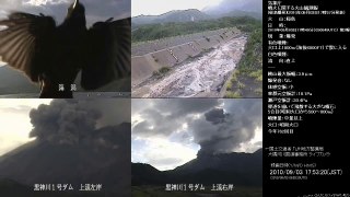 桜島ライブカメラ 2010-09-03 17-49 X1HD Volcano Sakurajima