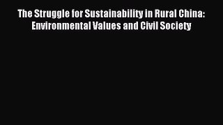 Read Book The Struggle for Sustainability in Rural China: Environmental Values and Civil Society