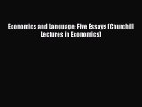 PDF Economics and Language: Five Essays (Churchill Lectures in Economics) Free Books