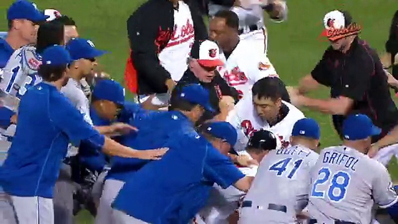 bagarre générale au Baseball