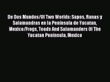 Download Books De Dos Mundos/Of Two Worlds: Sapos Ranas y Salamandras en la Peninsula de Yucatan