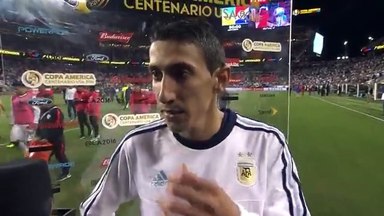 Buteur hier avec l'Argentine, Angel Di Maria n'a pu contenir son émotion