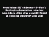 READbook How to Deliver a TED Talk: Secrets of the World's Most Inspiring Presentations revised