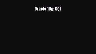 Read Oracle 10g: SQL Ebook Free