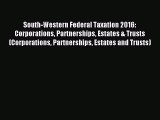 Read hereSouth-Western Federal Taxation 2016: Corporations Partnerships Estates & Trusts (Corporations