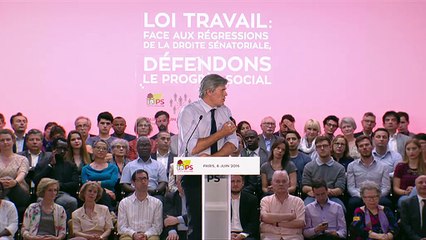 Intervention de Stéphane Le Foll Le lors du meeting "Loi Travail : Défendons le progrès social" du 8 juin 2016