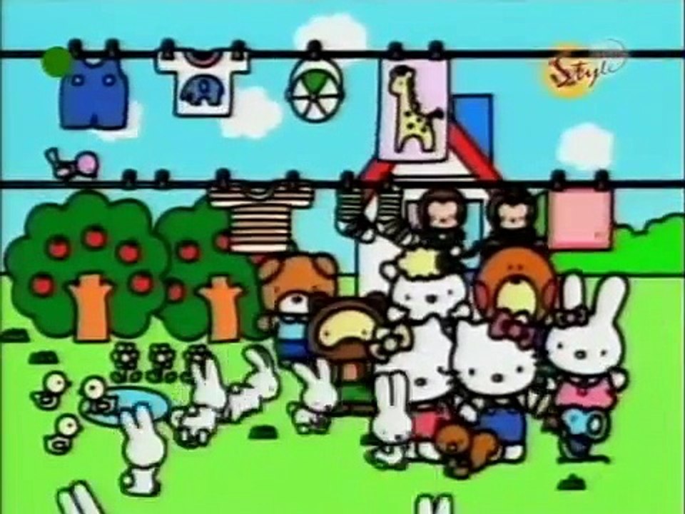 Hello Kitty po polsku 01 Kwitnące dzień dobry