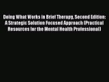 READ book  Doing What Works in Brief Therapy Second Edition: A Strategic Solution Focused