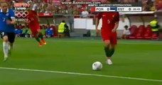 Joao Moutinho incdredible MISS - Portugal 0-0 Estonia - 08-06-2016