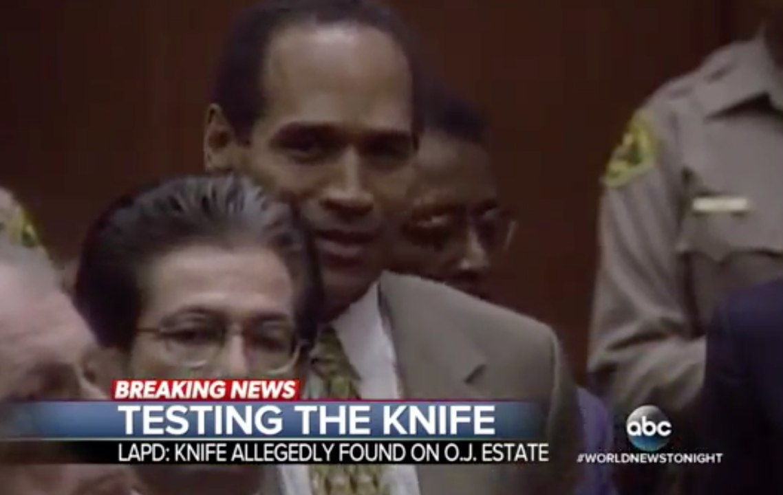 Knife from OJ Simpson trail found buried in former estate