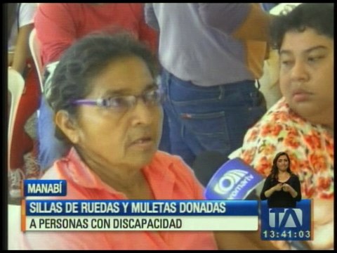 Entregan ayudas técnicas a discapacitados en Manabí