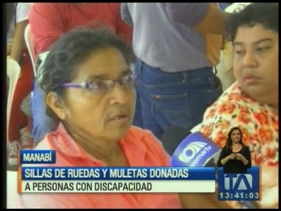 Entregan ayudas técnicas a discapacitados en Manabí
