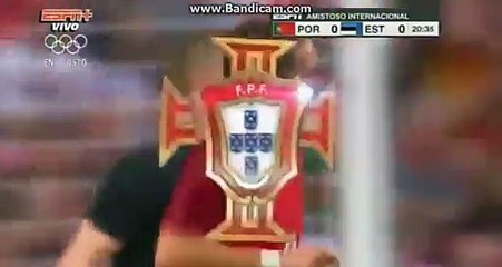 Joao Moutinho incdredible MISS - Portugal vs Estonia - 08-06-2016