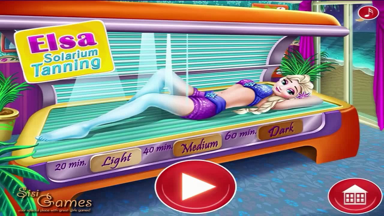 Elsa Solarium Tanning - Frozen Games - PC/HD