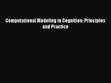 Read Computational Modeling in Cognition: Principles and Practice Ebook Free