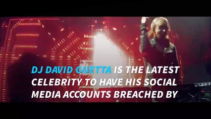 David Guetta's twitter account has been hacked