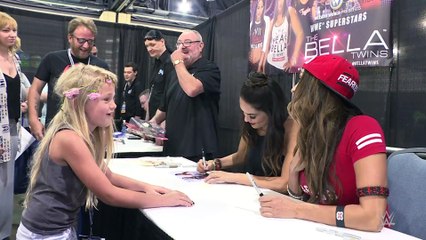 The Bella Twins meet their biggest little fan at Wizard World -