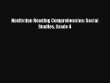 best book Nonfiction Reading Comprehension: Social Studies Grade 4