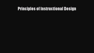 read here Principles of Instructional Design