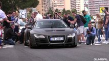 BEST of Audi R8 SOUNDS in Monaco!