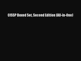 Download CISSP Boxed Set Second Edition (All-in-One) PDF Free