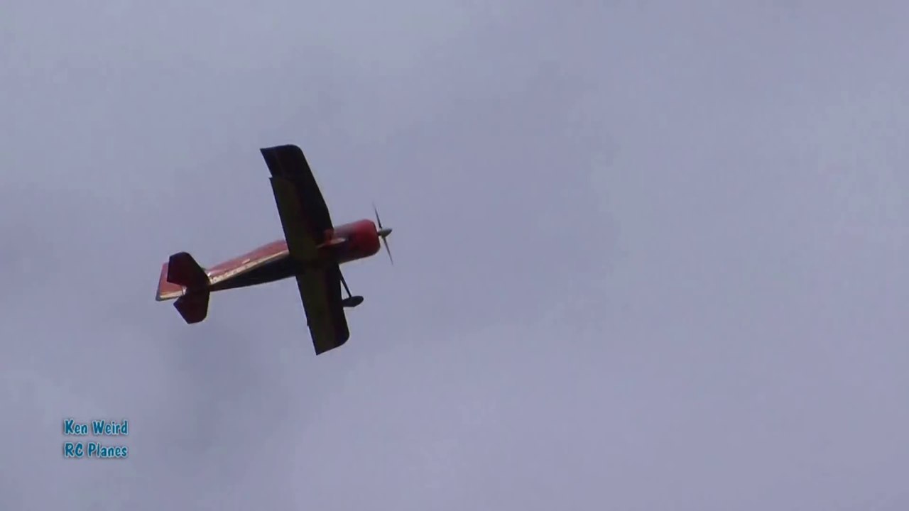 Beauty and the BEAST Bikini Model and Hangar 9 giant scale electric Beast pitts m12