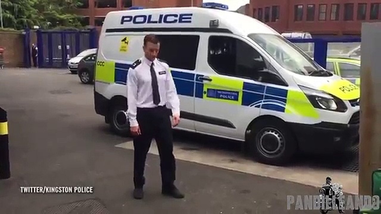Running Man challenge policeman dubbed 'World's best dancing copper' but not everyone is happy
