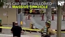 Massive Sinkhole Swallows Up Car in Canada’s Capital