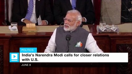 India's Narendra Modi calls for closer relations with U.S.