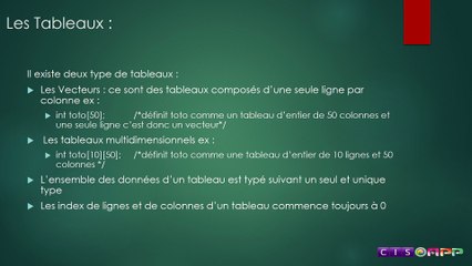 Formation à l'intégration vidéo 5 : programmation en C partie 2