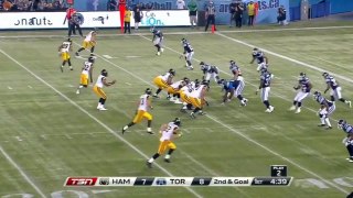 Henry Burris 9 yard touchdown pass to C.J. Gable - June 28, 2013