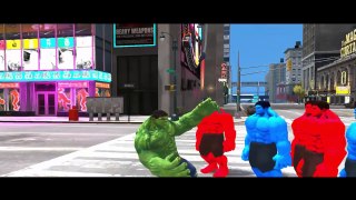 Disney Pixar Cars Hulk Colors Custom Spiderman + Nursery Rhymes (Songs for Kids with Actio