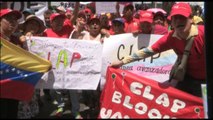 Chavistas marchan en apoyo a los CLAP para distribuir productos básicos