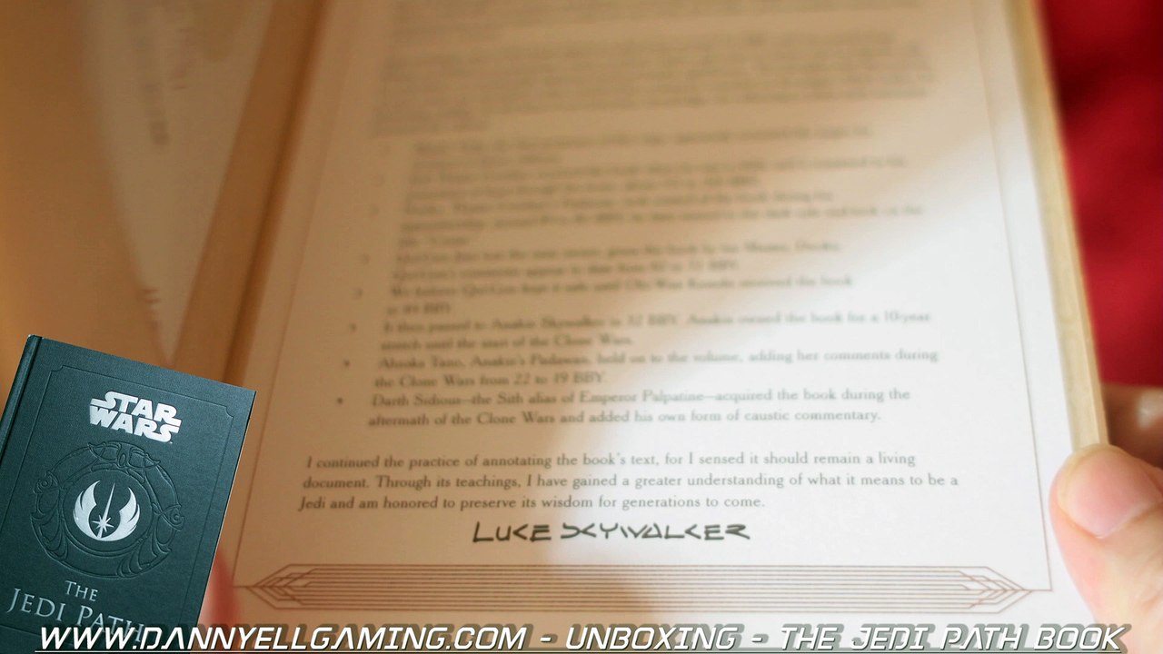 Dannyell Gamming The Jedi Path Book Unboxing 1080p