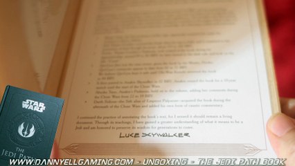 Dannyell Gamming The Jedi Path Book Unboxing 1080p