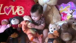 Brianna's Pre-Loved Stuffed Toys to Baby Allison with Hello Kitty Mickey Mouse Bear