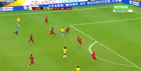 Philippe Coutinho Goal - Brazil 1 - 0 Haiti