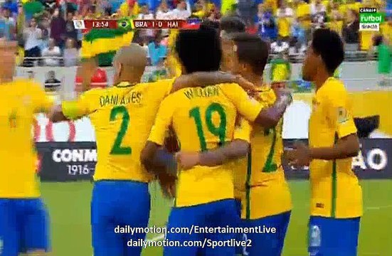 Philippe Coutinho Goal HD - Brazil 1-0 Haiti Copa America Centenario
