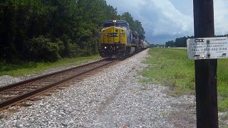 CSX freight, southbound, Lochloosa, FL  June 28, 2013 12:25 p.m.