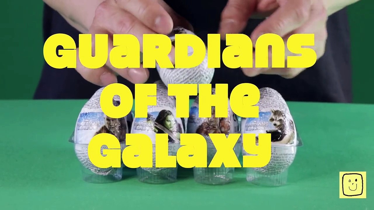 9 Guardians of the Galaxy KINDER SURPRISE EGGS!!