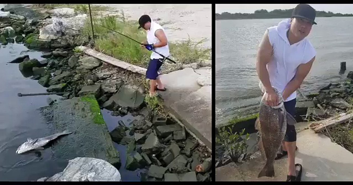 Point And Laugh At This Guy Trying To Nab The Fish He Caught And Then Bungling It Horribly